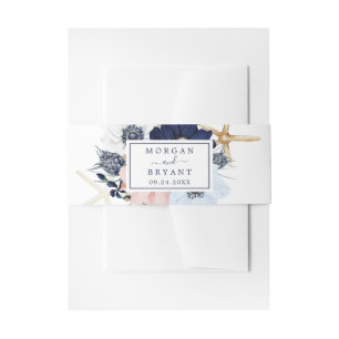 Bandeau De Faire-part Nautique moderne   Mariage floral