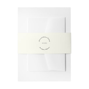 Bandeau De Faire-part Nom de la Personnaliser, date mariage d'ivoire noi
