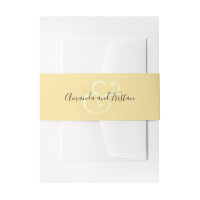 Nom du Mariage de l'esperluette Citron jaune