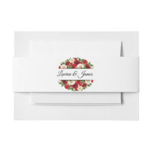Bandeau De Faire-part Nom personnalisé Invitation Bande de ventre