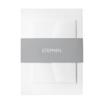 Nom personnalisé minimaliste gris 