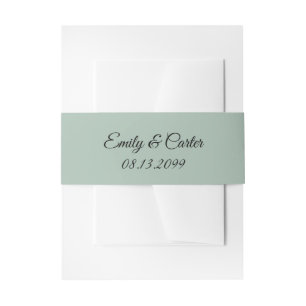 Bandeau De Faire-part Noms et date de la mariée et de la chambre