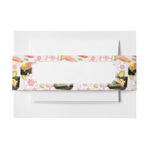 Bandeau De Faire-part Nourriture japonaise : Motif 2 de sushi