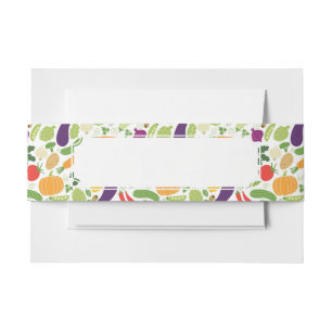 Bandeau De Faire-part Nourriture sur un arrière - plan blanc