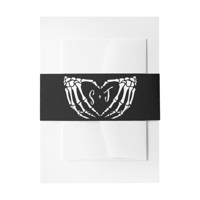Bandeau De Faire-part Nuit d'Halloween de la Mariage vivante (Devant example)