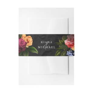Bandeau De Faire-part Nuits Sultry Floral Mariage ID829