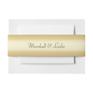 Bandeau De Faire-part Or avec texte