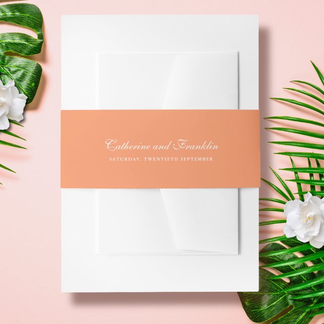 Bandeau De Faire-part Orange Faire-part de mariage Belly (Créateur téléchargé)