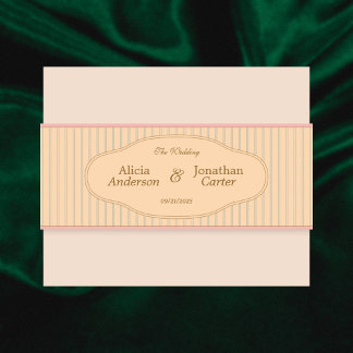 Bandeau De Faire-part Ornate Art Nouveau Wedding