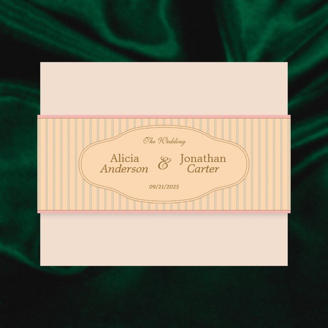 Bandeau De Faire-part Ornate Art Nouveau Wedding (Créateur téléchargé)