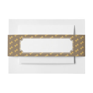 Bandeau De Faire-part os pour la texture de chien