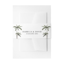 Palm Tree Tropical Minimal Green Mariage