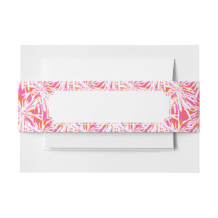 Bandeau De Faire-part Palmettes tropicales