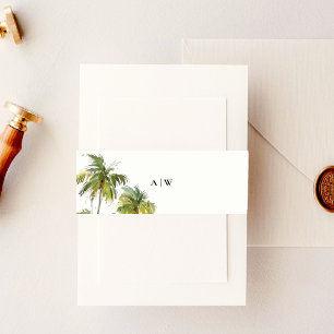 Bandeau De Faire-part Palmier tropical