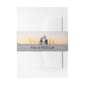 Bandeau De Faire-part Papeterie de mariage We Do Photo du coucher de sol