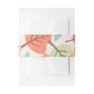 Bandeau De Faire-part Papier Feuille multicolore