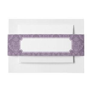 Bandeau De Faire-part Papier peint floral pourpre