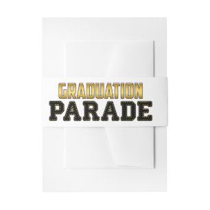 Bandeau De Faire-part Parade Conduite Par Graduation