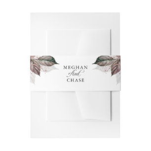 Bandeau De Faire-part Parties scintillant d'aquarelle moderne Foliage Ba