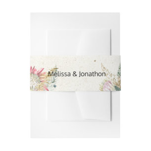 Bandeau De Faire-part Pastel Boho Floral Faire-part de mariage Belly Ban