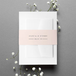 Bandeau De Faire-part Pastel Peach Mariage personnalisé