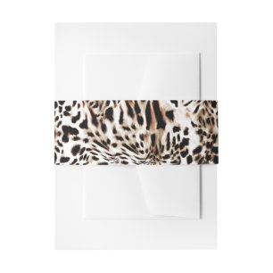 Bandeau De Faire-part Peau de léopard