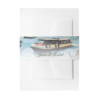 Bandeau De Faire-part Peinture du Grand Canal, Venise, Italie