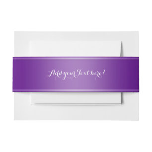 Bandeau De Faire-part Pentes STRIPES - violet + vos idées