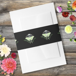 Bandeau De Faire-part Phases Luna Moth Moon