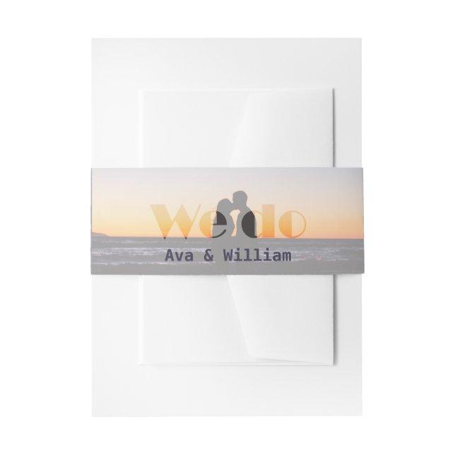 Bandeau De Faire-part Photo Sunset Nous faisons papeterie Mariage (Devant example)