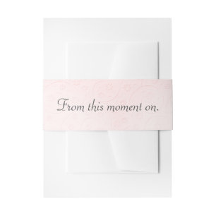 Bandeau De Faire-part Pink avec devis Mariage