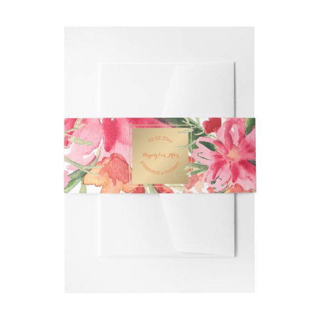 Bandeau De Faire-part PixDezines Floral/Aquarelle/Fleur mai (Devant example)