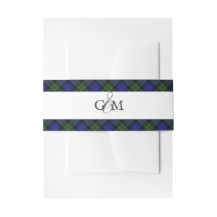 Bandeau De Faire-part Plaid écossais MacKay Green Tartan