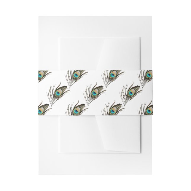 Bandeau De Faire-part Plumes de paquetage (Devant example)