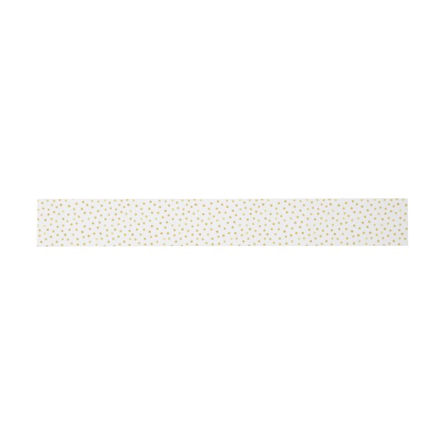 Bandeau De Faire-part Points élégants de confettis de feuille d'or (Plat)