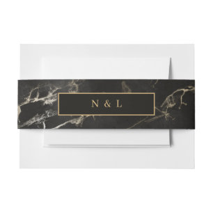 Bandeau De Faire-part Porte en marbre noir