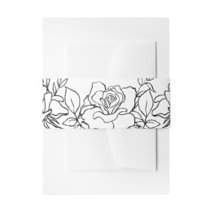Bandeau De Faire-part Posy Rose Faire-part de mariage Suite