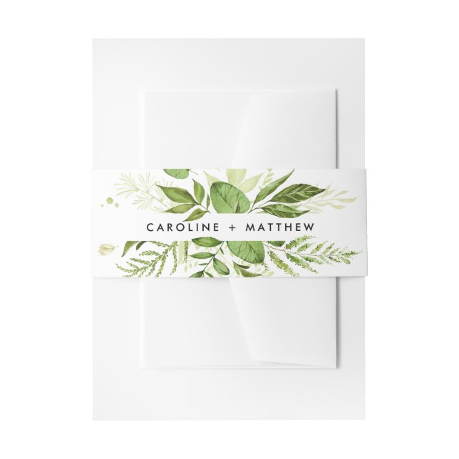 Bandeau De Faire-part prairie sauvage | Mariage botanique vert (Devant example)