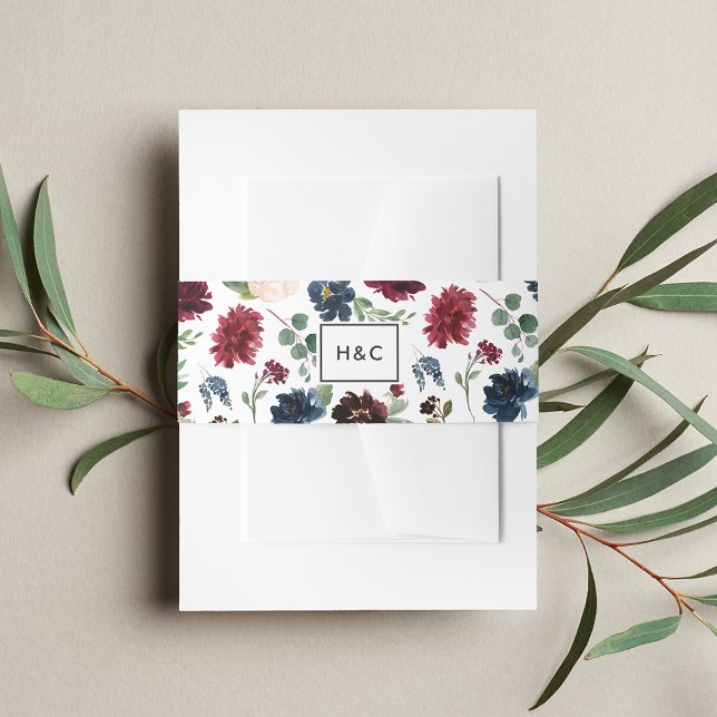 Bandeau De Faire-part Radiant Bloom Monogramme (Créateur téléchargé)