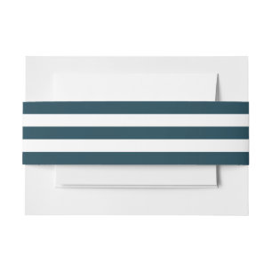 Bandeau De Faire-part Rayures simples de bleu marine