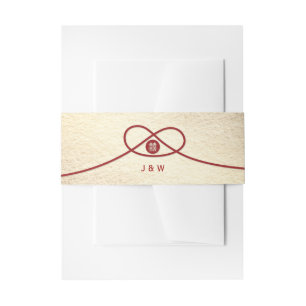 Bandeau De Faire-part Red Knot Union Double Bonheur Mariage chinois
