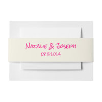 Rétro Mariage Écrit à la Main Rose Vif Amusant Drô