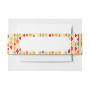 Bandeau De Faire-part Rétro motif d'abrégé sur style