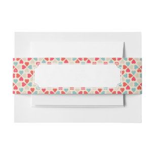 Bandeau De Faire-part Rétro motif de Saint-Valentin