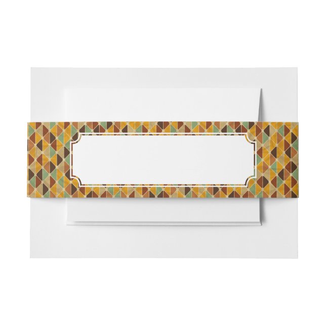 Bandeau De Faire-part Rétro motif géométrique 3 (Devant Example)