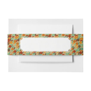 Bandeau De Faire-part Rétro motif géométrique 4