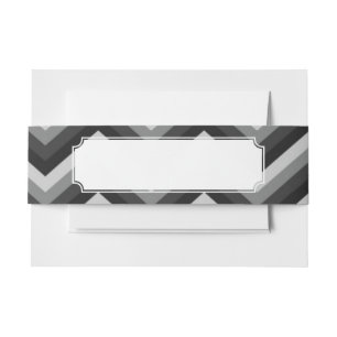 Bandeau De Faire-part Rétro zigzag Chevron de motif