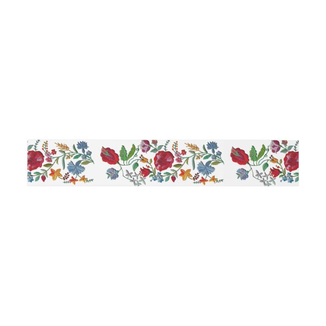 Bandeau De Faire-part Rhapsodie hongroise #2 Broderie folklorique (Plat)