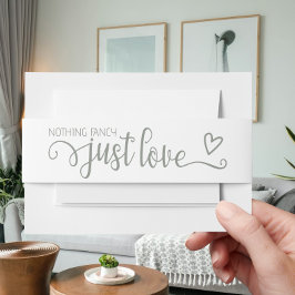 Bandeau De Faire-part Rien De fantaisie Juste Amour Minimaliste Mariage