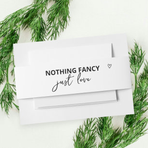 Bandeau De Faire-part Rien de fantaisiste, juste l'amour, mariage minima